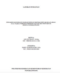 Image of Pengaruh Back Massage Rolling Punggung dengan Ekstrak Minyak Kelapa Hijau (Cocos nucifera) terhadap Peningkatan Produksi ASI pada Ibu Post Partum Kota Pangkalpinang