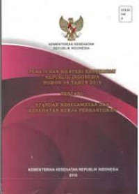 Image of Peraturan menteri kesehatan tentang standar keselamatan kesehatan kerja